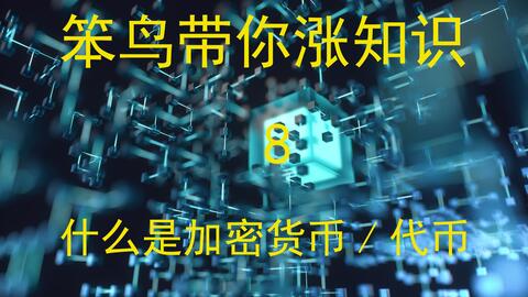 什么是加密货币、代币? · 来源:B 站 · web3笨鸟